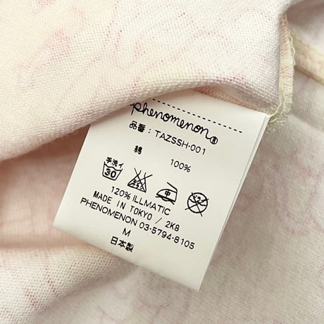 激レア MADE IN JAPAN製 TISA PHENOMENON 総柄Tシャツ イエロー Mサイズ