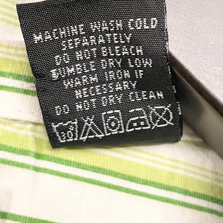 ENYCE CLOTHING COMPANY ストライプ柄半袖シャツ グリーン XXLサイズ