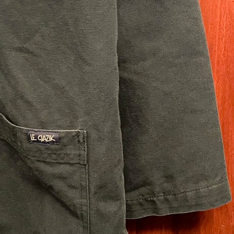 MADE IN FRANCE製 LE GLAZIK 裏中綿キルティングコットンコート ネイビー 40サイズ