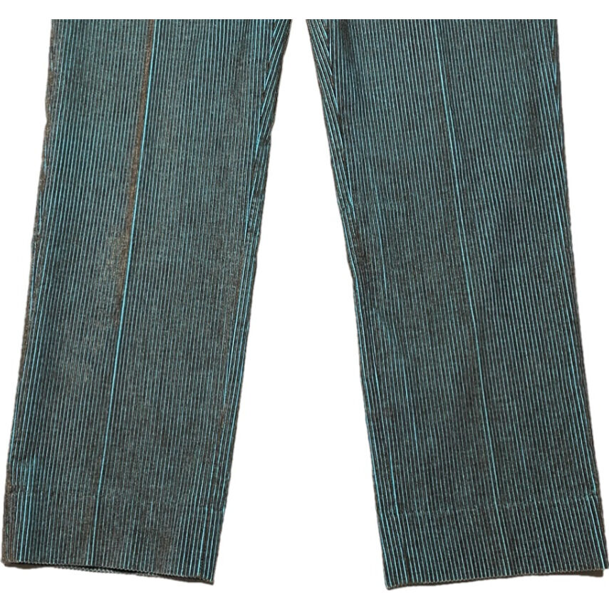 フランス製OLD ENGLAND コーデュロイ パンツ MADE IN ITALY製 OLD ENGLAND コーデュロイパンツ ブラウン×ターコイズ