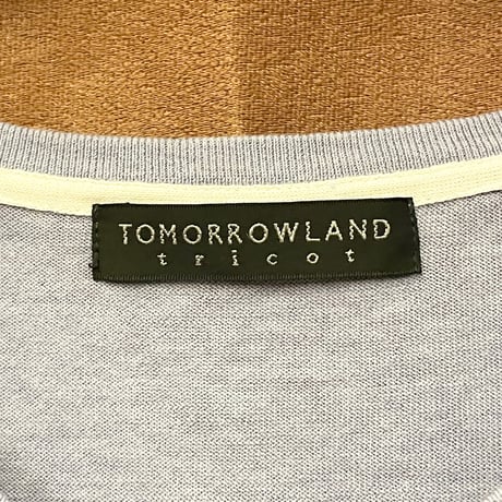 TOMORROWLAND tricot Vネックコットンセーター ライラック Mサイズ