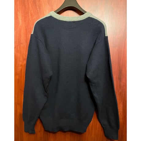 MADE IN NEW ZEALAND製 WOOLLY JUMPERS 羊刺繍入りクルーネックウールセーター マルチカラー XSサイズ