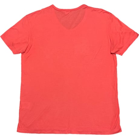 MADE IN ENGLAND製 SUNSPEL VネックTシャツ オレンジ Lサイズ