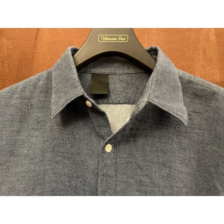 MADE IN JAPAN製 N.HOOLYWOOD 長袖コットンシャツ インディゴ 40サイズ