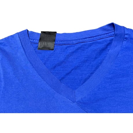 MADE IN JAPAN製 N.HOOLYWOOD 切り替えVネックTシャツ ブルー 38/Mサイズ