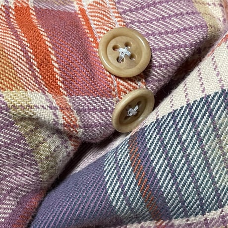 Polo by Ralph Lauren 長袖チェック柄エポーレットシャツ マルチカラー Mサイズ