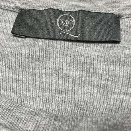 MADE IN ROMANIA製 ALEXANDER McQUEEN 半袖プリントTシャツ グレー XSサイズ