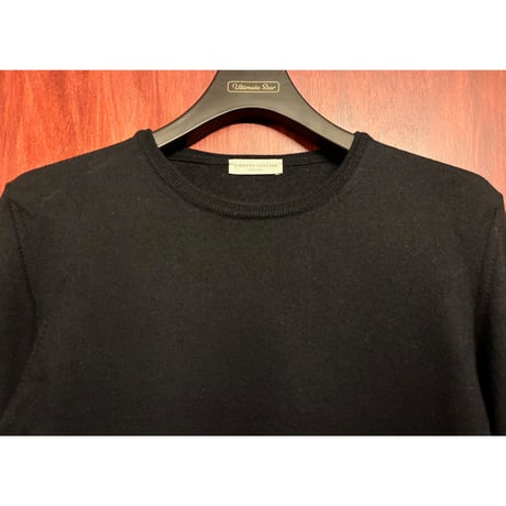【JOURNAL STANDARD 取り扱い】 MADE IN ITALY製 roberto collina クルーネックウールセーター ブラック 48サイズ