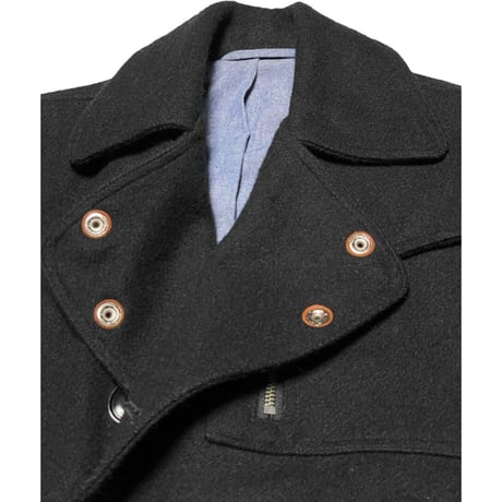MADE IN USA製 MONITALY ウールPコート ブラック 36サイズ
