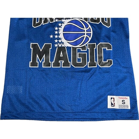 ☆タグ付き新古品☆ mitchell & ness × HARDWOOD CLASSICS × NBA ORLANDO MAGIC バスケットボールゲームジャージ ブルー Sサイズ