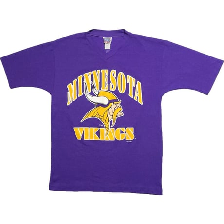 MADE IN USA製 SPORT ATTACK NFL MINNESOTA VIKINGS メッシュTシャツ パープル Mサイズ