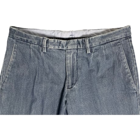 【BEAMS 取り扱い】 MADE IN ITALY製 GERMANO デニムコットンスラックス ライトインディゴ 46サイズ