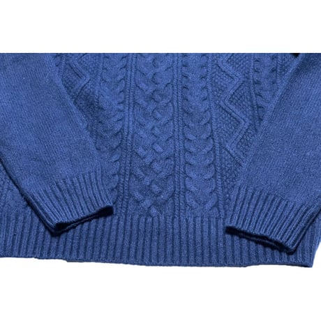 BROOKS BROTHERS 346 ハーフジップラムウールセーター ネイビー Ｌサイズ