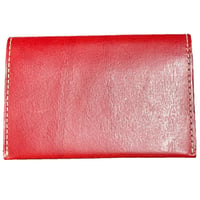 NATURAL TANNED LEATHER ITALY 名刺入れ レッド