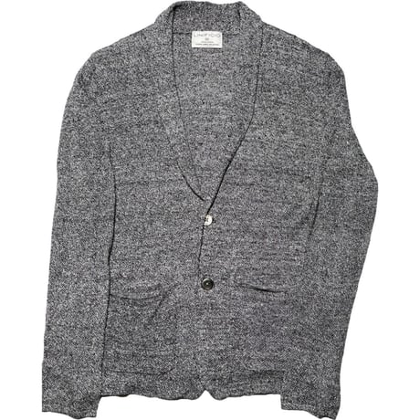 LINIFICIO FOR GREEN LABEL RELAXING テーラードジャケット型リネンカーディガン  グレー Mサイズ