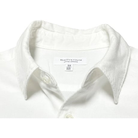 BEAUTY & YOUTH UNITED ARROWS 長袖コットンシャツ ホワイト XSサイズ