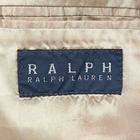 MADE IN CANADA製 RALPH LAUREN made expressly for Dillard's スウェードレザー調テーラードジャケット アイボリー 44Rサイズ
