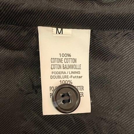 MADE IN ITALY製 Bevilacqua チェック柄コットンジレベスト ネイビー Mサイズ