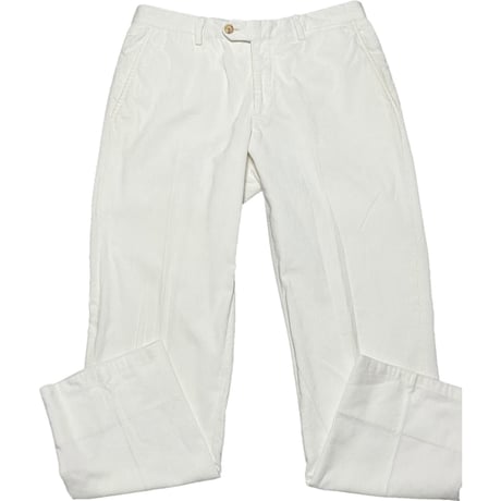 【SHIPS取り扱い】 MADE IN ITALY製 SHIPS exclusively made by Equipage コーデュロイスラックス ホワイト 46サイズ