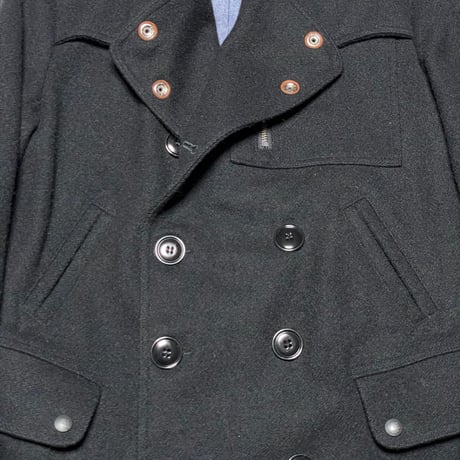 MADE IN USA製 MONITALY ウールPコート ブラック 36サイズ