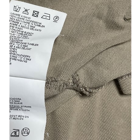 ▲訳あり商品▲ MADE IN ITALY製 MARC JACOBS 半袖鹿の子ポロシャツ ブラウン Sサイズ