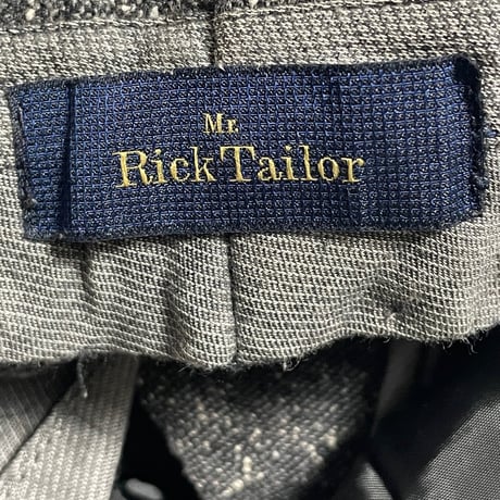 MADE IN ITALY製 Mr. Rick Tailor ウールコットンスラックス グレー 48サイズ