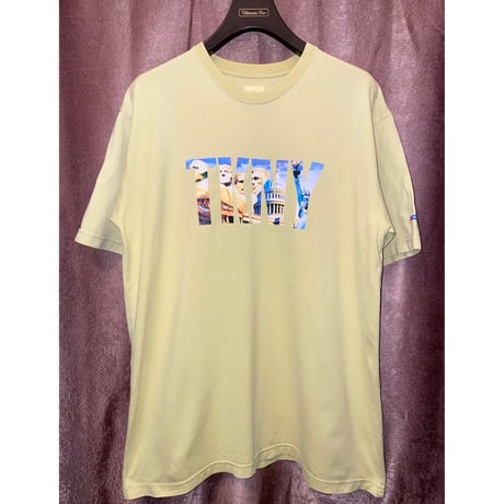 レア 名作 SWAGGER TKNY プリントTシャツ イエロー Lサイズ