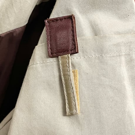 MADE IN KOREA製 DONNA KARAN NEWYORK ラムレザーコート ブラウン Sサイズ