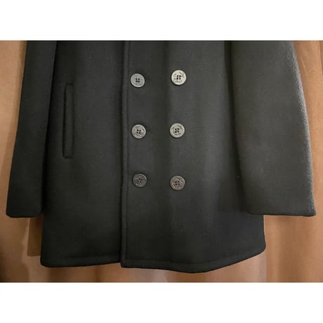 MADE IN USA製 SCHOTT 740N ウールPコート ブラック 38サイズ
