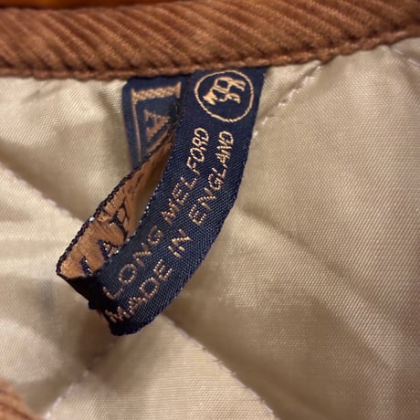 MADE IN ENGLAND製 LAVENHAM キルティングジャケット イエロー×ブラウン 36/48サイズ