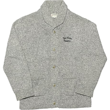 MADE IN JAPAN製 RADIALL ショールカラーウールニットカーディガン グレー XLサイズ