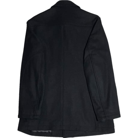 MADE IN JAPAN製 E.Z BY ZEGNA ウールステンカラーコート ブラック Lサイズ