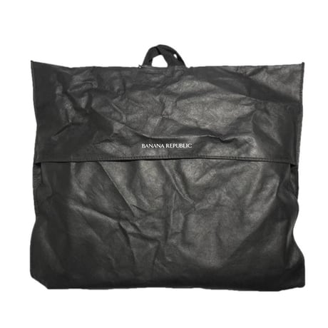▲訳あり商品▲ 専用ガーメントバッグ付き BANANA REPUBLIC ウールスーツ ブラック 38/W31サイズ