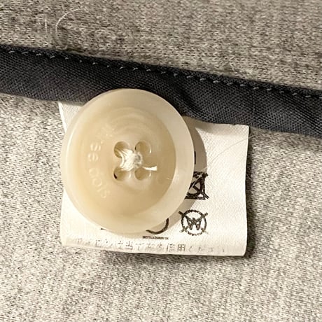 MADE IN JAPAN製 THREE DOTS スウェットニットテーラードジャケット グレー Mサイズ