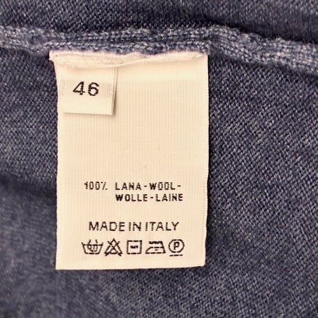 MADE IN ITALY製 Cruciani ウールカーディガン ネイビー 46サイズ