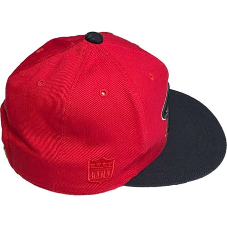 INTERBREED Do the Right Thing スナップバックキャップ レッド×ブラック Fサイズ