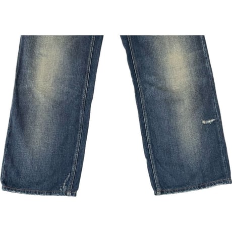MADE IN ITALY製 Just Cavalli ダメージ加工デニムパンツ インディゴ W40サイズ