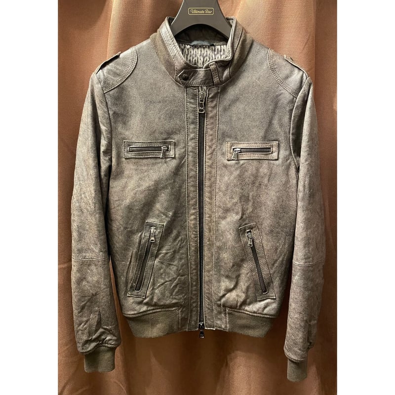 MADE IN ITALY製 DANIELE ALESSANDRINI フルジップレザーライダ