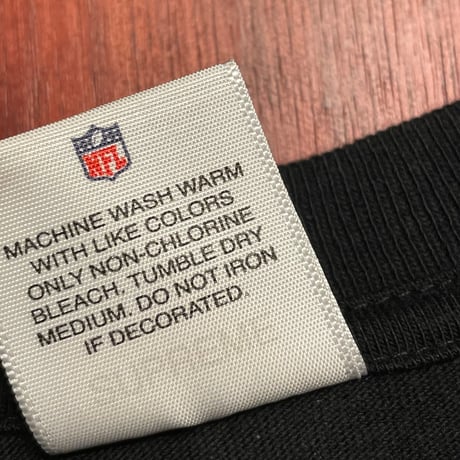 レア MADE IN USA製 Supreme × '47 × NFL Raiders 2019SS コラボレーションモデル 胸ポケット付きバックプリントTシャツ ブラック Sサイズ