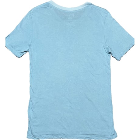MADE IN USA製 JOURNAL STANDARD CALIFORNIA 無地Vネック半袖Tシャツ グレイッシュブルー Mサイズ
