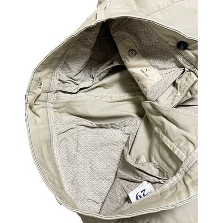 MADE IN ITALY製 C PLUS コットンスラックス ベージュ W29サイズ