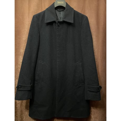 SHIPS Loro Piana Storm System生地 ウールチェスターコート ネイビー Sサイズ