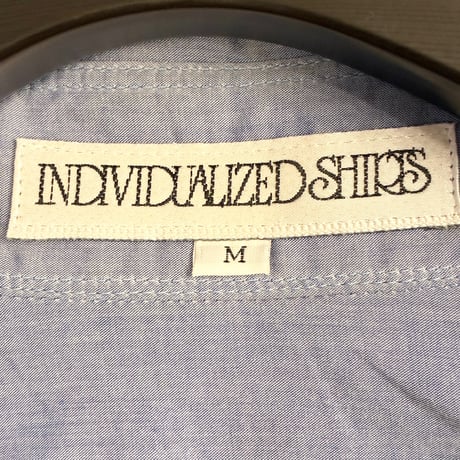 MADE IN USA製 INDIVIDUALIZED SHIRTS 長袖シャンブレーシャツ サックスブルー Mサイズ