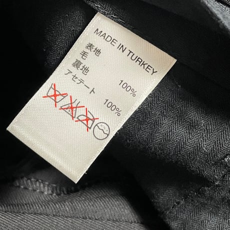 ▲訳あり商品▲ 専用ガーメントバッグ付き BANANA REPUBLIC ウールスーツ ブラック 38/W31サイズ