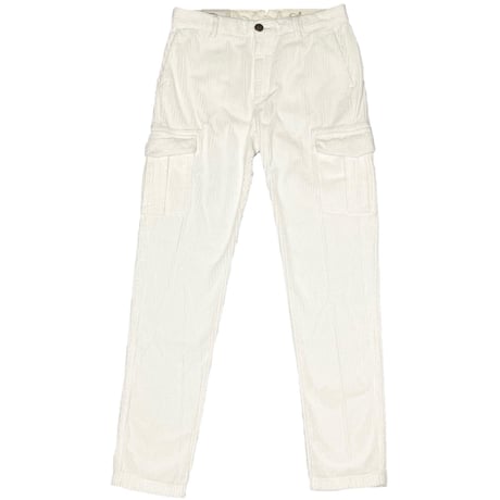 ☆タグ付き新古品☆ MADE IN ITALY製 eleventy コーデュロイカーゴパンツ ホワイト W32サイズ