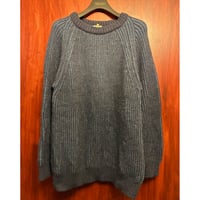 MADE IN IRELAND製 BONNER OF IRELAND クルーネックウールセーター ネイビー Mサイズ