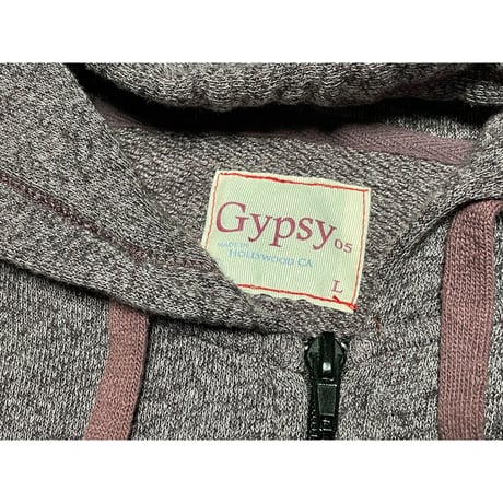 Gypsy05 トライブレンドフルジップパーカー パープル Lサイズ アメリカ製
