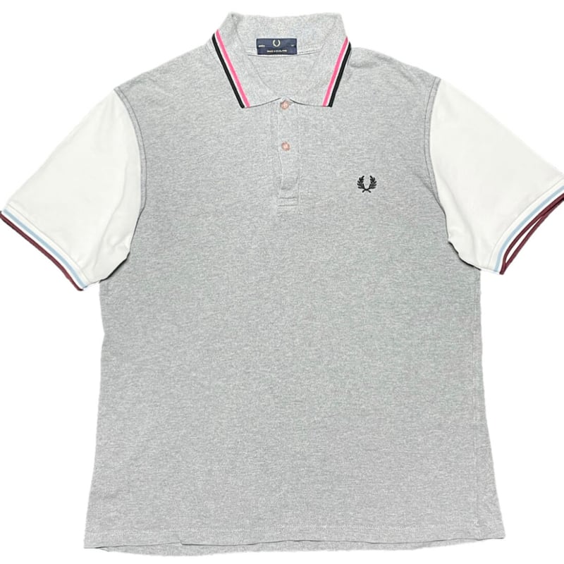 △訳あり商品△ MADE IN ENGLAND製 FRED PERRY 襟ラインツートーンカラ...