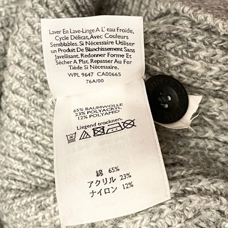 Eddie Bauer ヘンリーネックセーター グレー Mサイズ