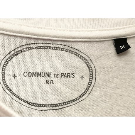 MADE IN PORTUGAL製 COMMUNE DE PARIS 1871 半袖プリントTシャツ ホワイト Mサイズ